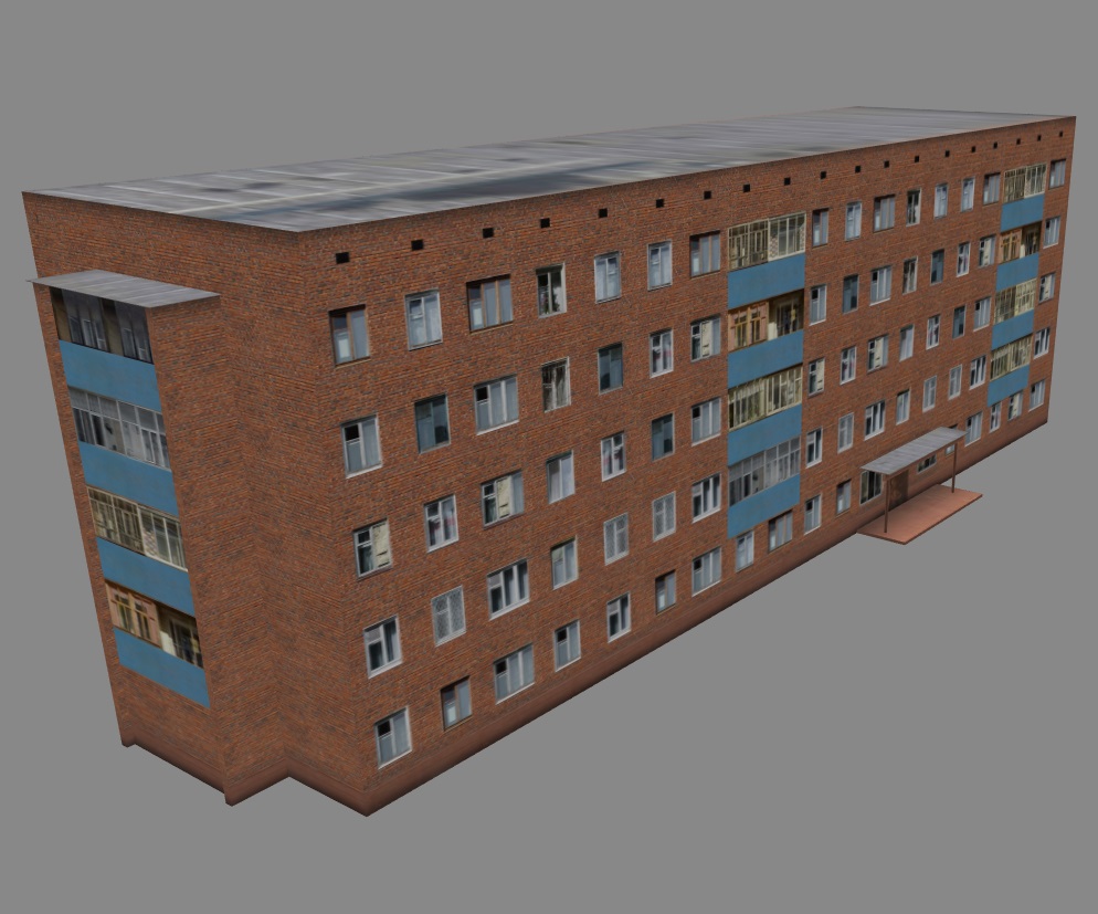 3D展示5层独栋楼房